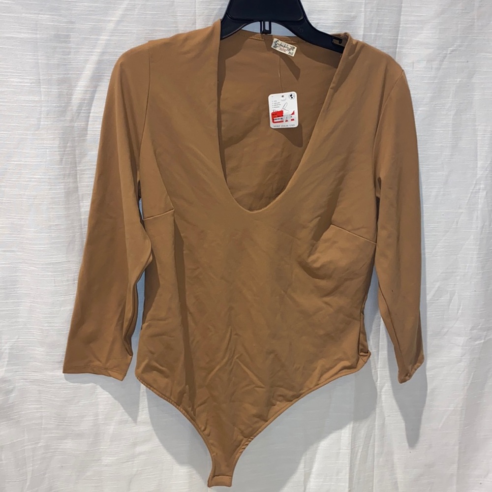 Free People long Sleeve bodysuit